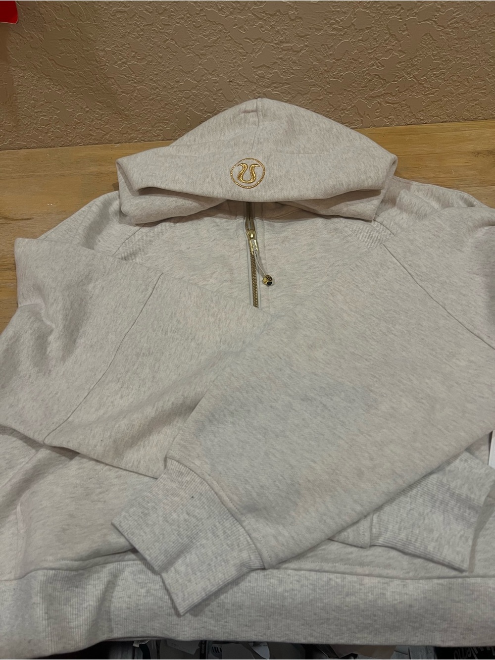 lululemon athletica Scuba Oversized Half-Zip Hoodie with Gold Accents HDBO/GOLD